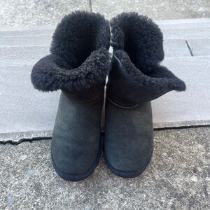 Black Shearling Lined Boots